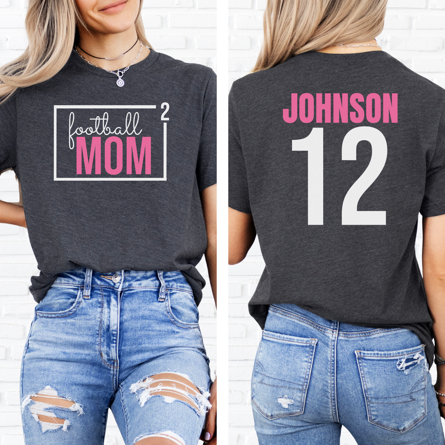 Football Mom Squared T-Shirt