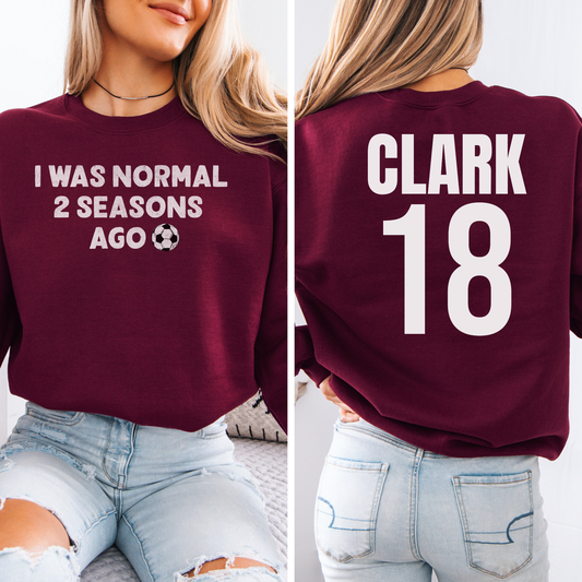 I Was Normal Soccer Crewneck