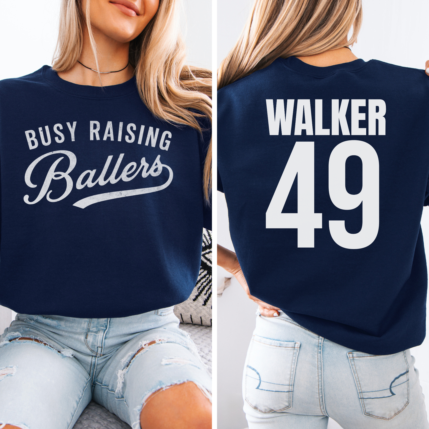 Busy Raising Ballers Crewneck
