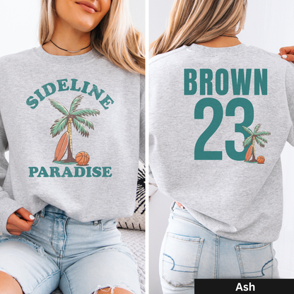 Sideline Paradise Basketball Crewneck