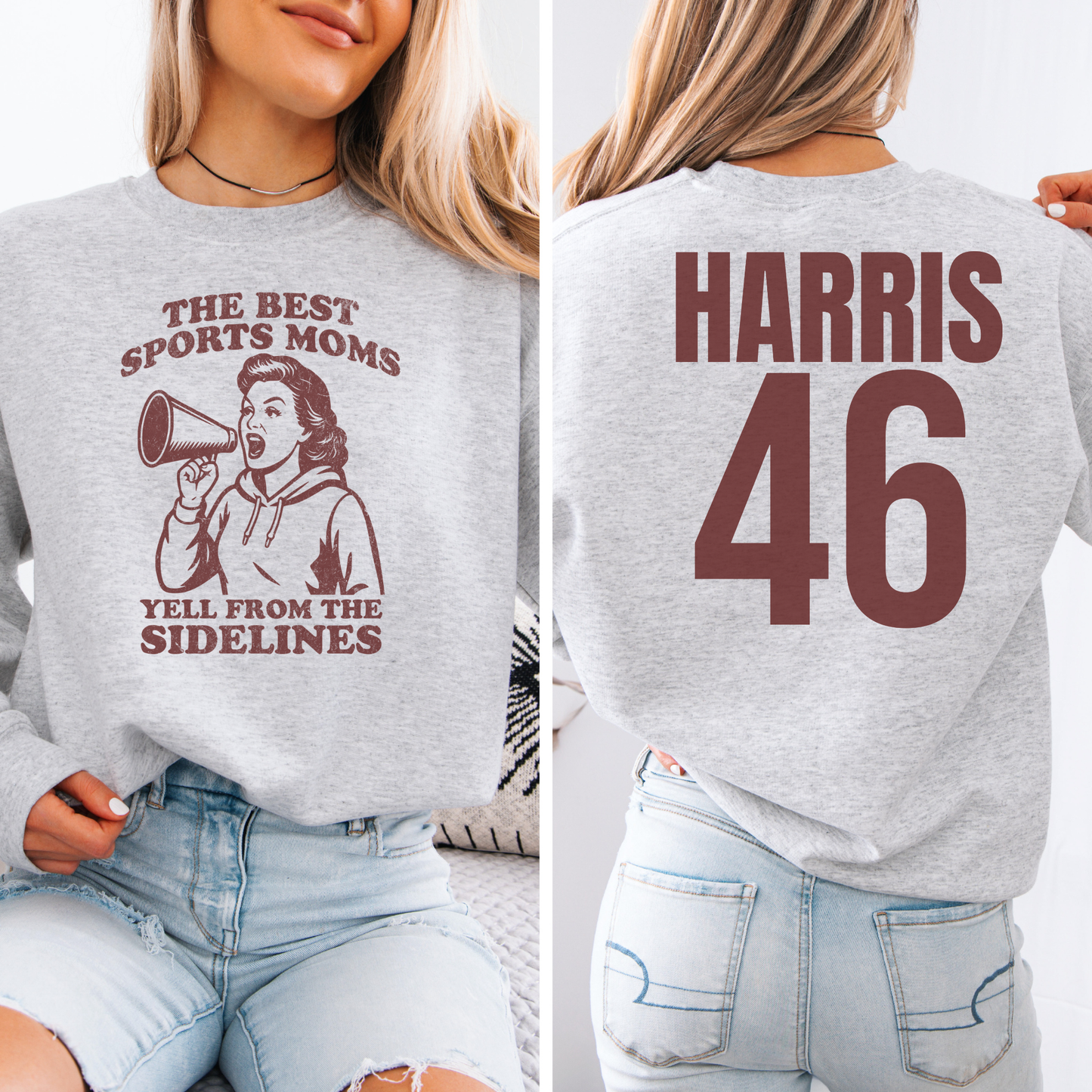 The Best Sports Moms Yell Crewneck