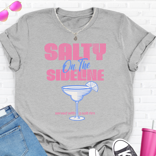 Salty On The Sideline Salt Rim T-Shirt