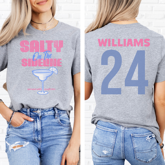 Salty On The Sideline Salt Rim T-Shirt