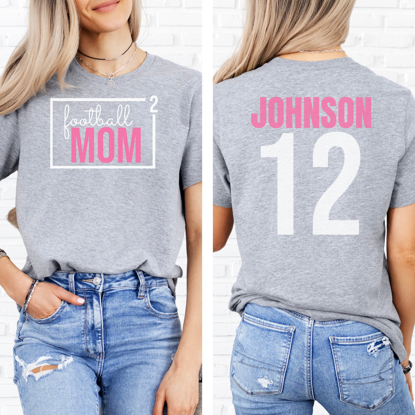 Football Mom Squared T-Shirt