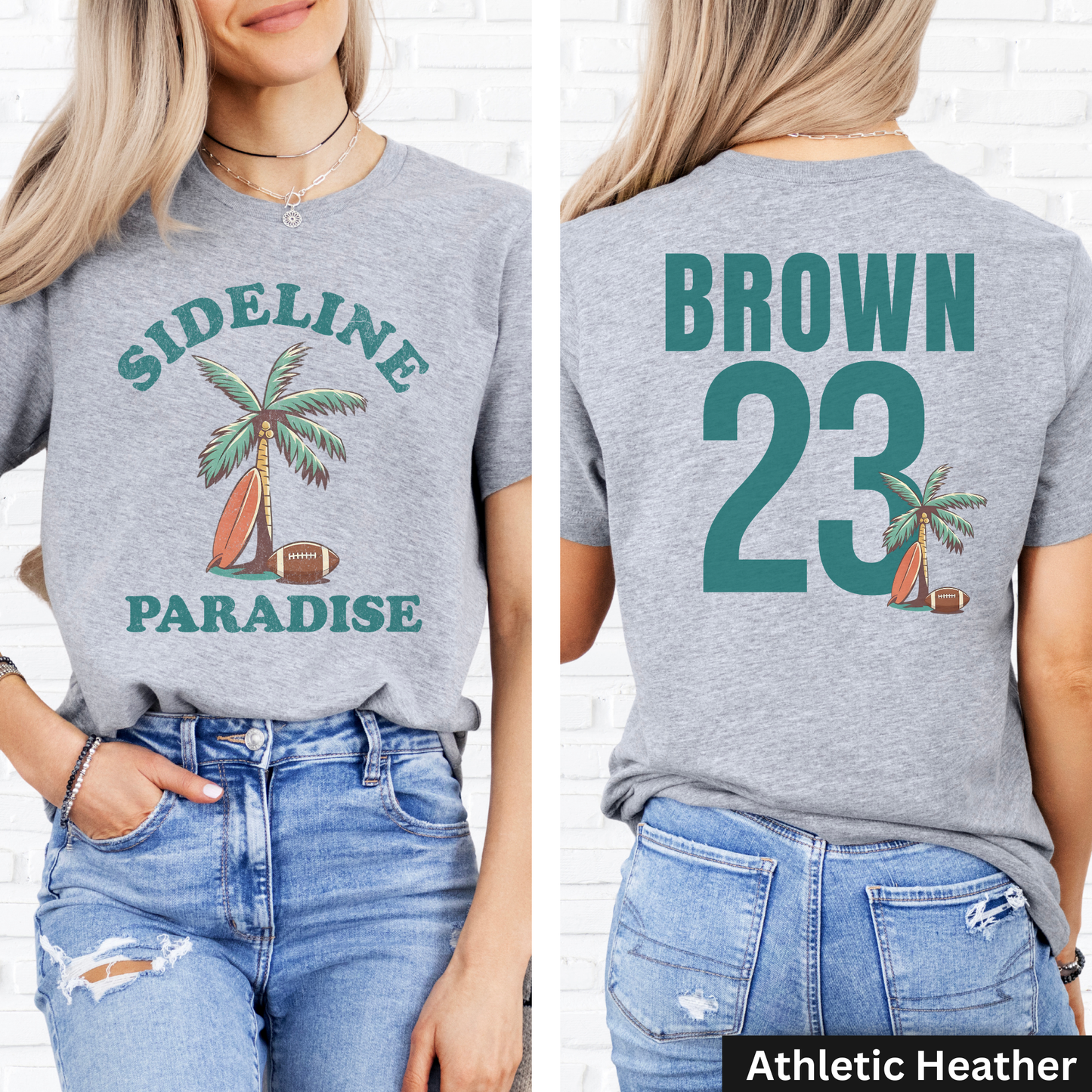 Sideline Paradise Football T-Shirt