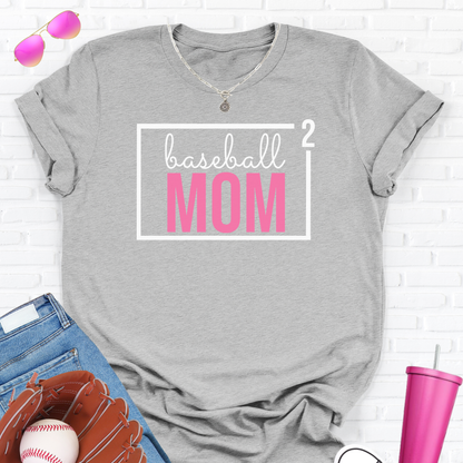 Baseball Mom Squared T-Shirt