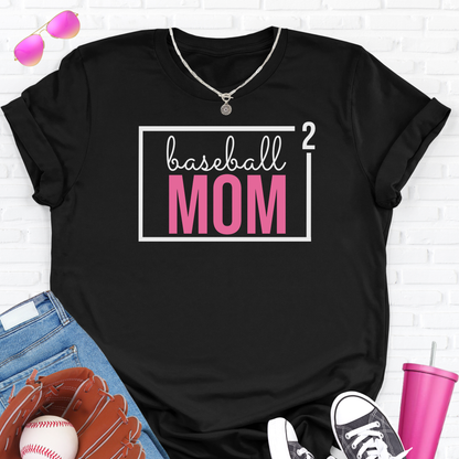 Baseball Mom Squared T-Shirt