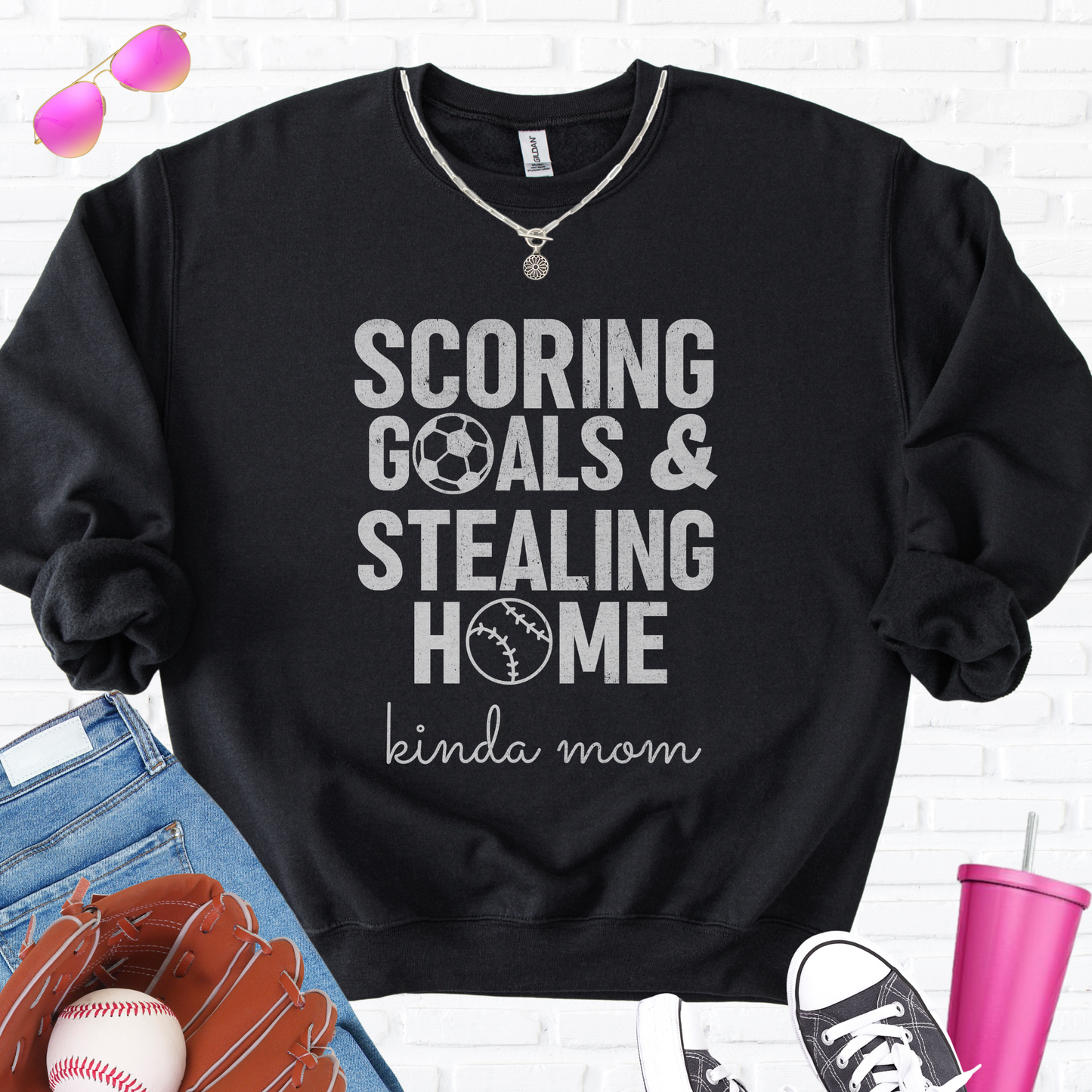 Scoring Goals & Stealing Home Crewneck