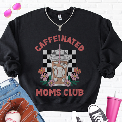 Caffeinated Moms Baseball Club Crewneck