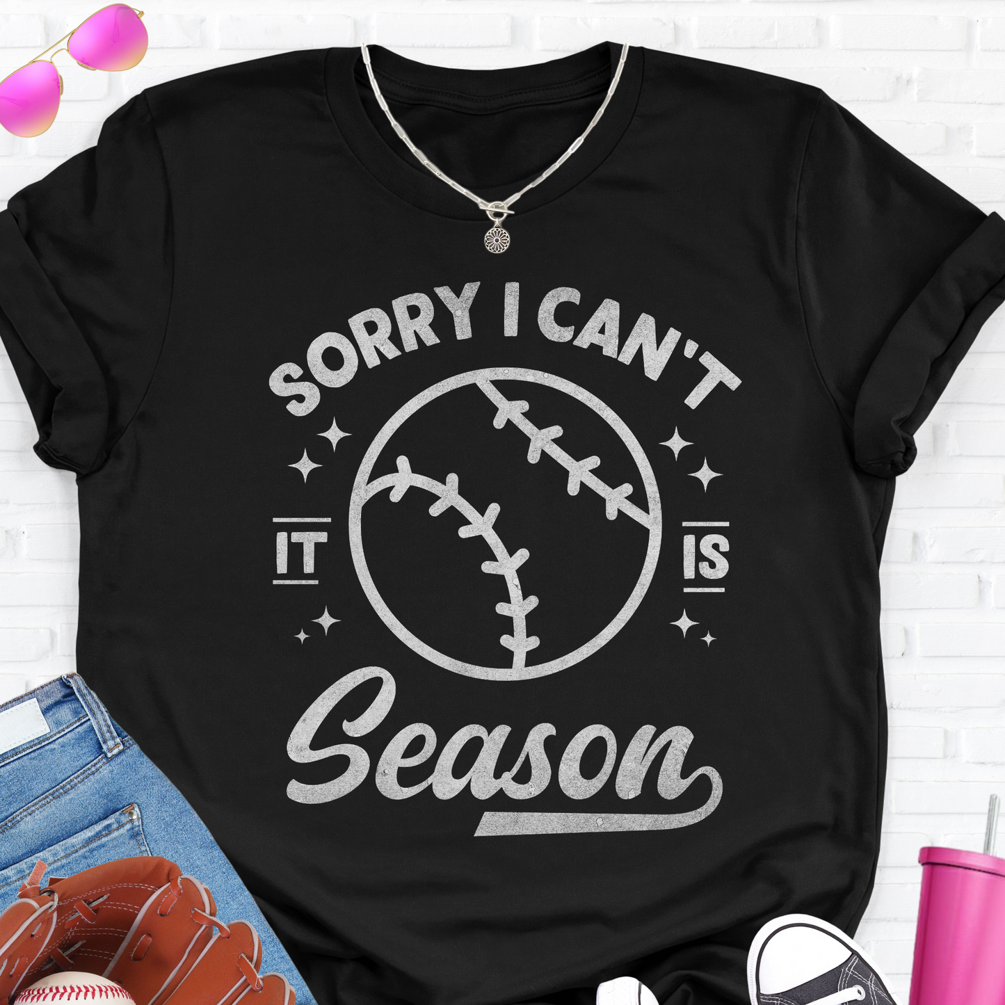 Sorry I Can't Baseball Season T-Shirt