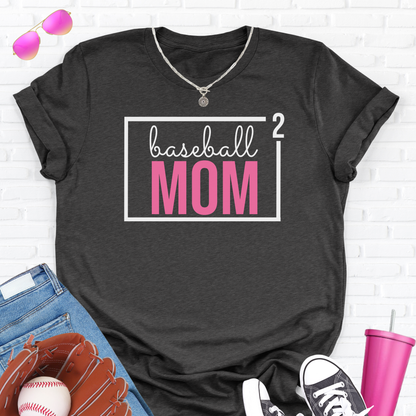 Baseball Mom Squared T-Shirt