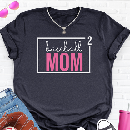 Baseball Mom Squared T-Shirt
