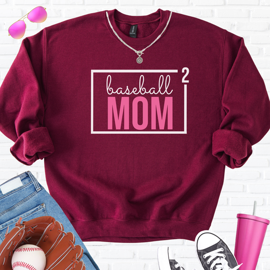 Baseball Mom Squared Crewneck