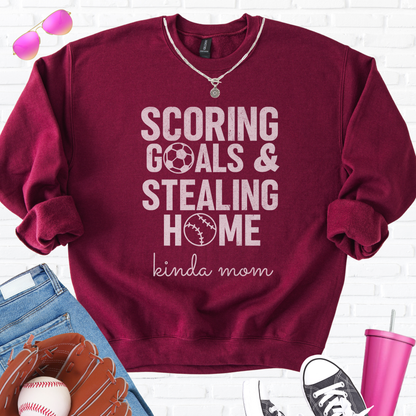 Scoring Goals & Stealing Home Crewneck