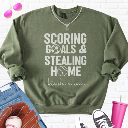 Scoring Goals & Stealing Home Crewneck
