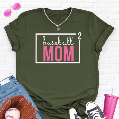 Baseball Mom Squared T-Shirt