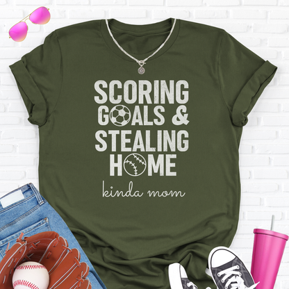 Scoring Goals & Stealing Home T-Shirt