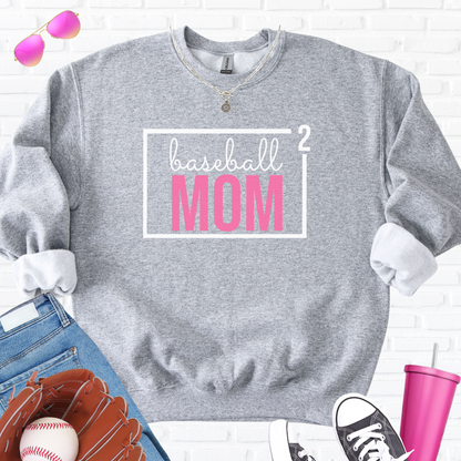 Baseball Mom Squared Crewneck