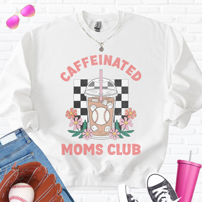Caffeinated Moms Baseball Club Crewneck