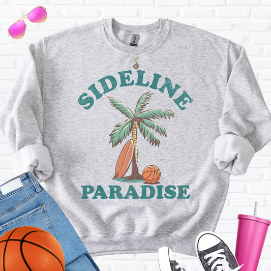 Sideline Paradise Basketball Crewneck