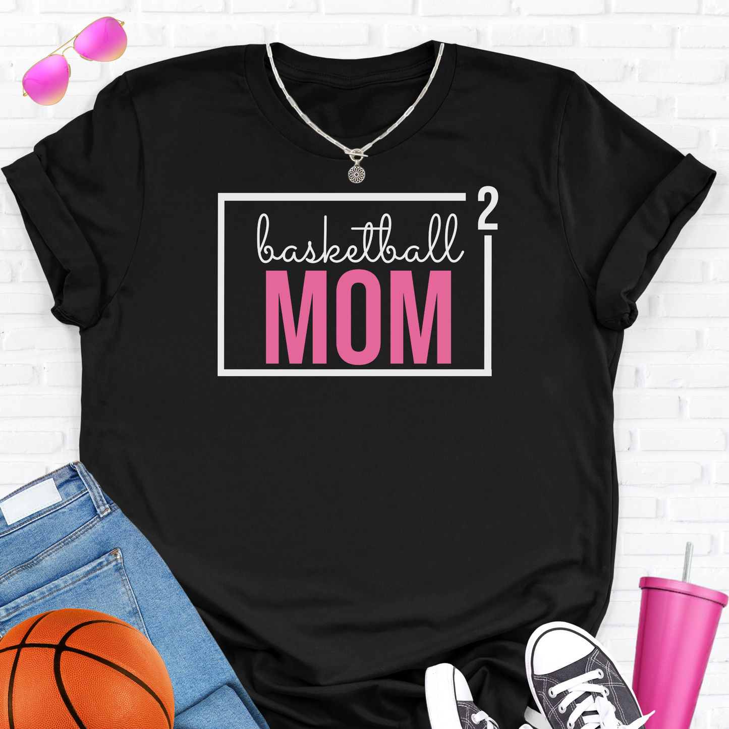 Basketball Mom Squared T-Shirt
