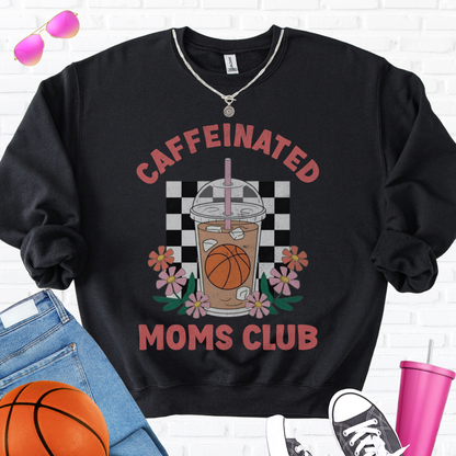Caffeinated Moms Basketball Club Crewneck