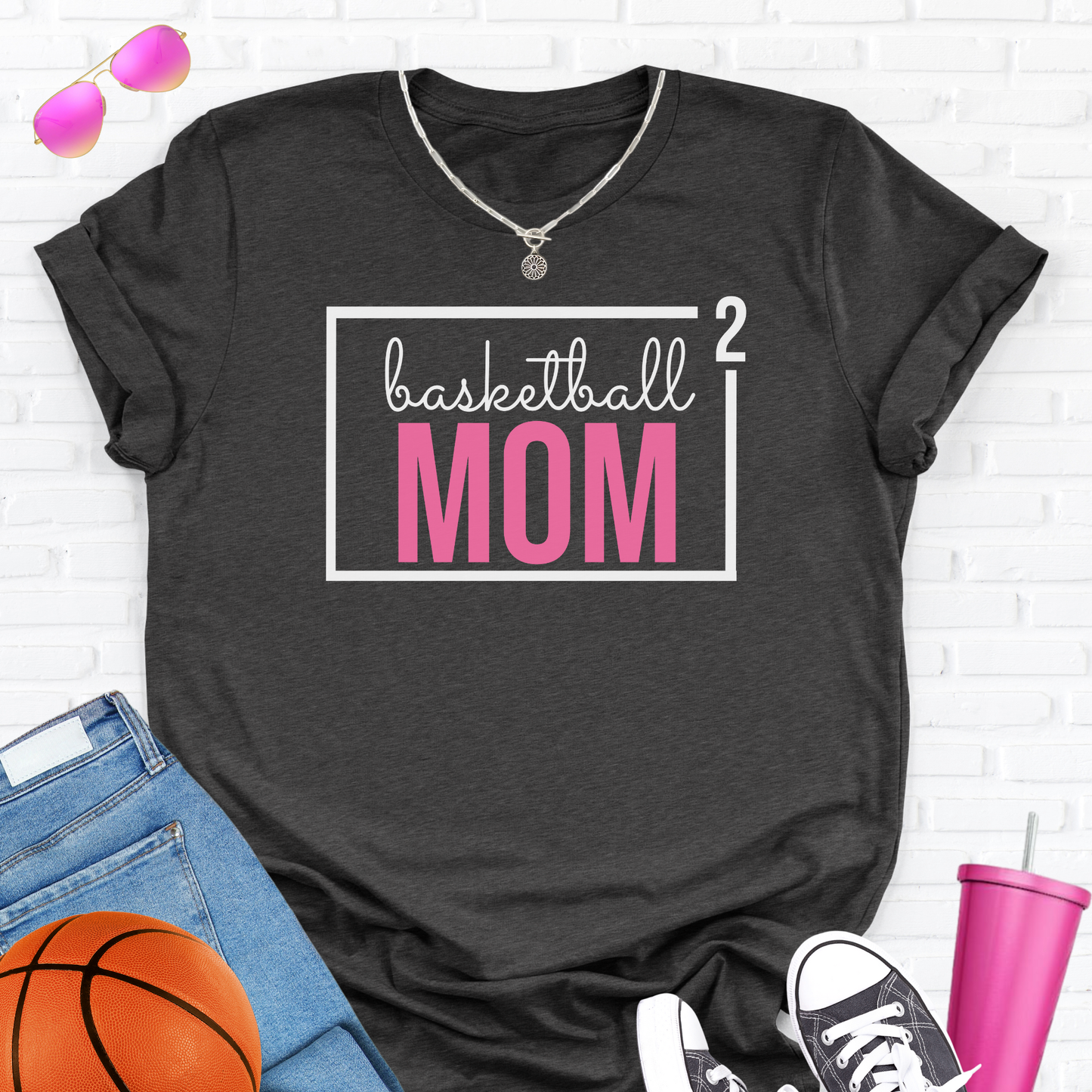 Basketball Mom Squared T-Shirt