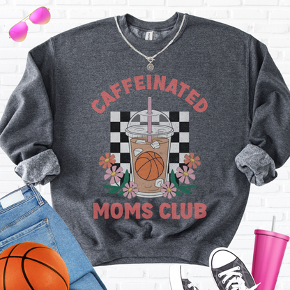 Caffeinated Moms Basketball Club Crewneck