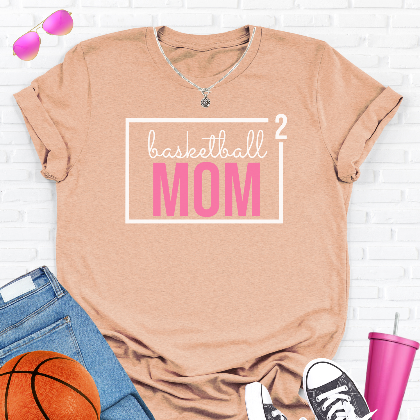 Basketball Mom Squared T-Shirt