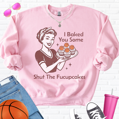 I Baked You Some Basketball Cupcakes Crewneck