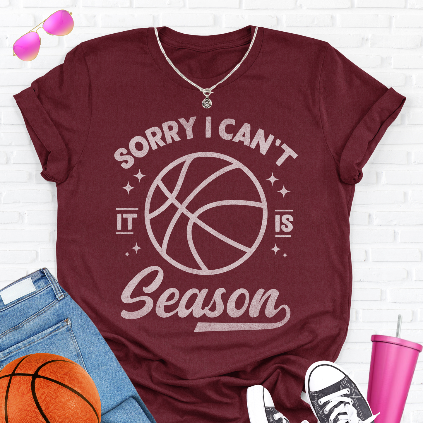 Sorry I Can't Basketball Season T-Shirt
