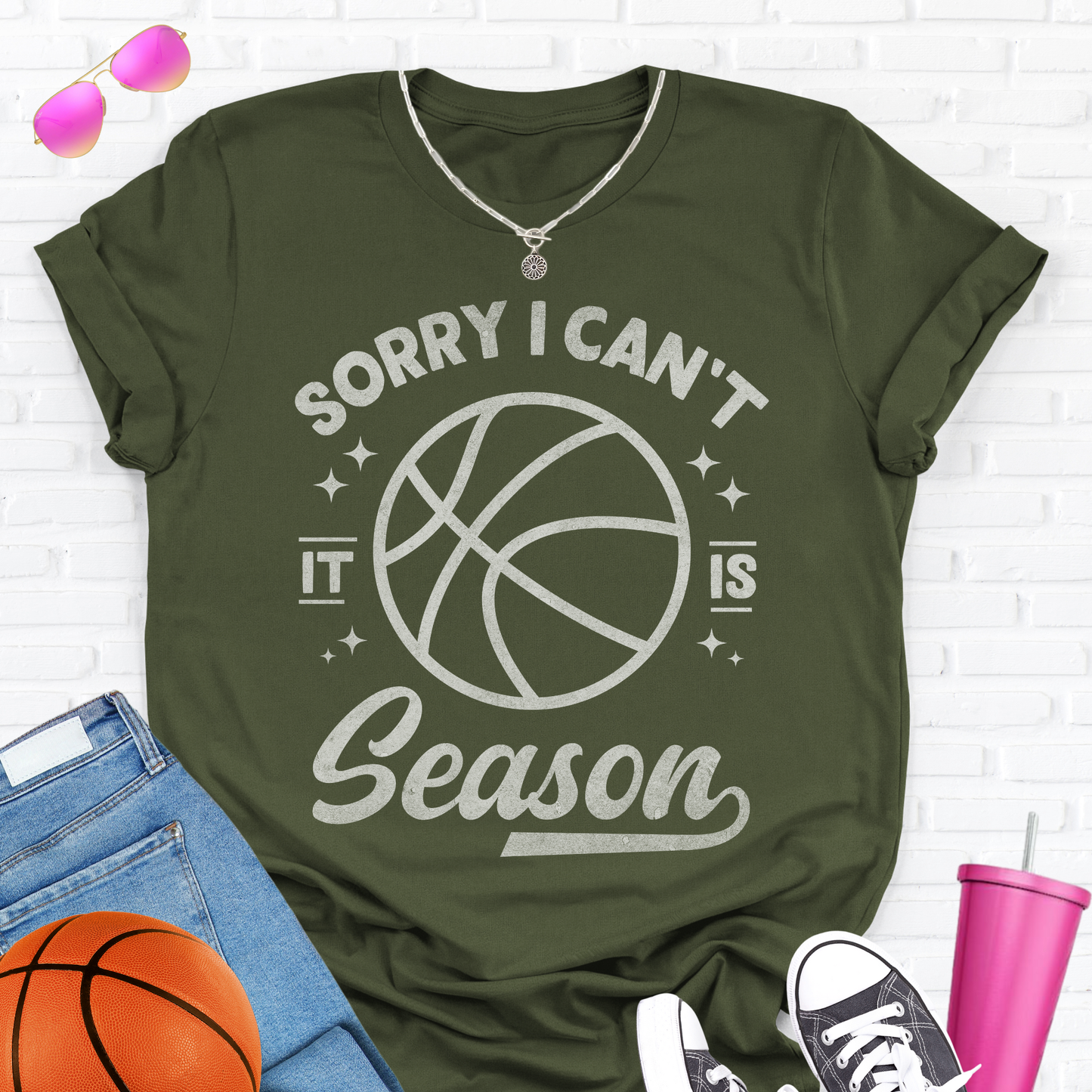 Sorry I Can't Basketball Season T-Shirt