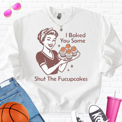 I Baked You Some Basketball Cupcakes Crewneck