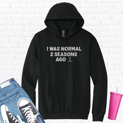 I Was Normal Hockey Hoodie