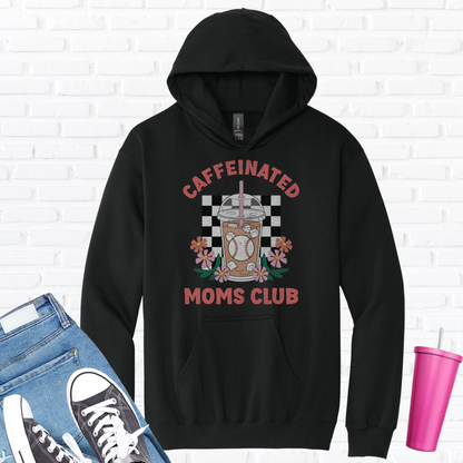 Caffeinated Moms Baseball Club Hoodie
