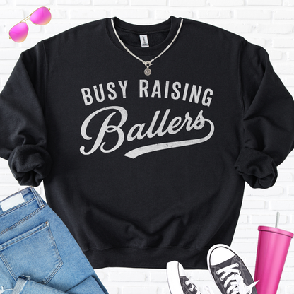 Busy Raising Ballers Crewneck