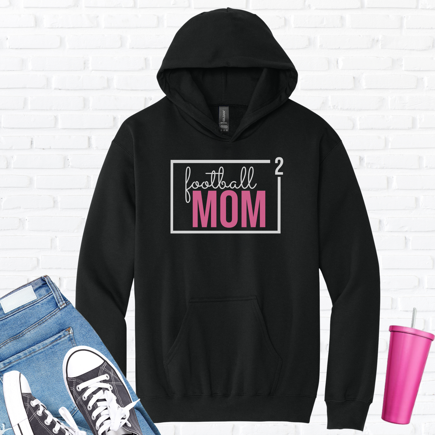 Football Mom Squared Hoodie