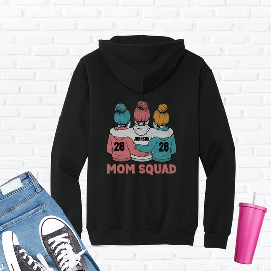 Exhausted Mom Squad Hoodie