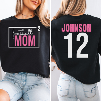 Football Mom Squared Crewneck