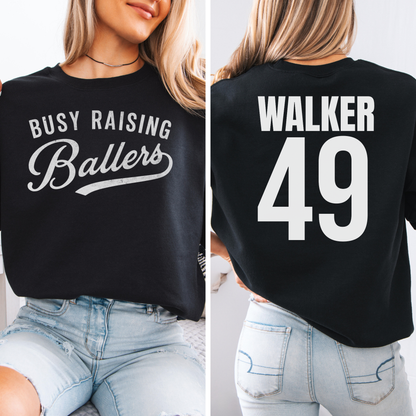 Busy Raising Ballers Crewneck