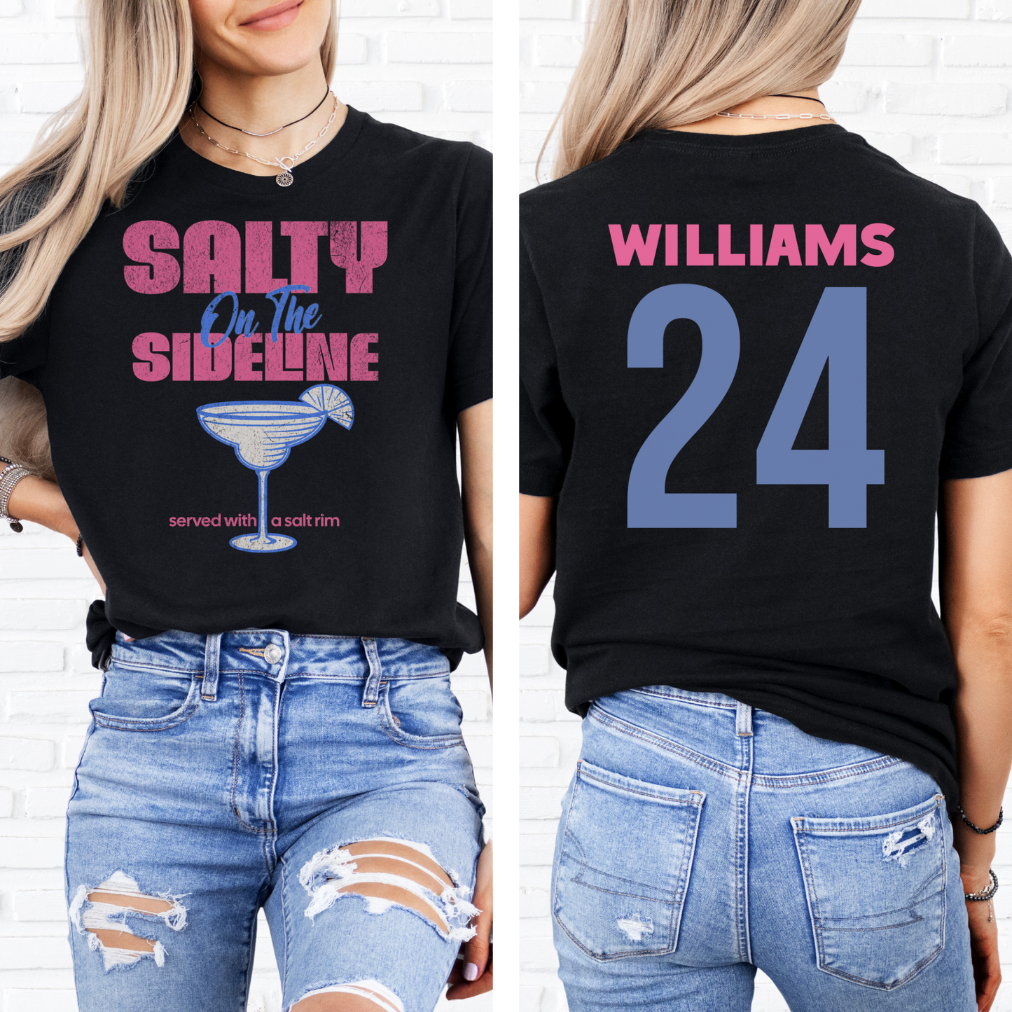 Salty On The Sideline Salt Rim T-Shirt