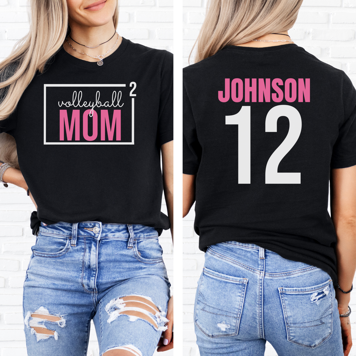 Volleyball Mom Squared T-Shirt