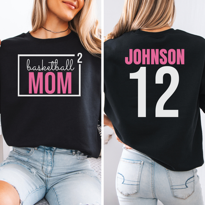 Basketball Mom Squared Crewneck
