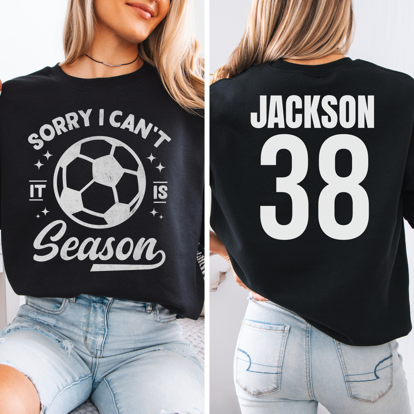 Sorry I Can't Soccer Season Crewneck