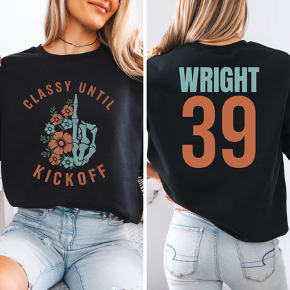 Classy Until Kickoff Crewneck
