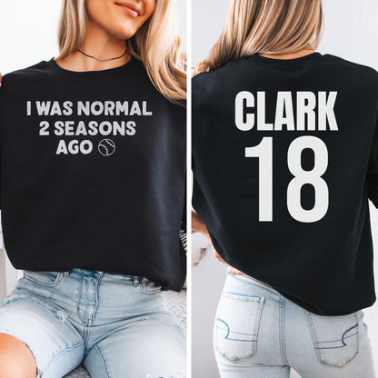 I Was Normal Basketball Crewneck