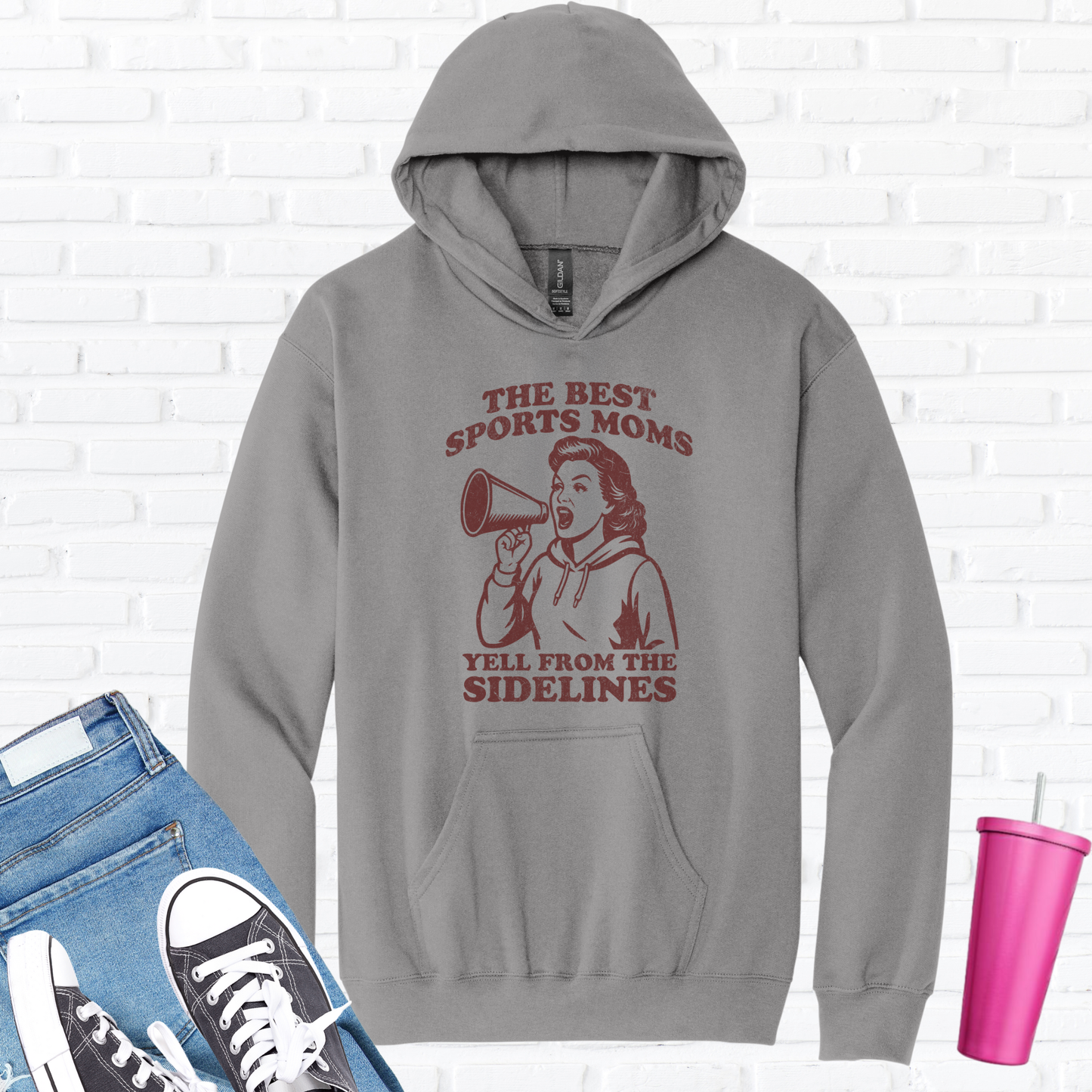 The Best Sports Moms Yell Hoodie