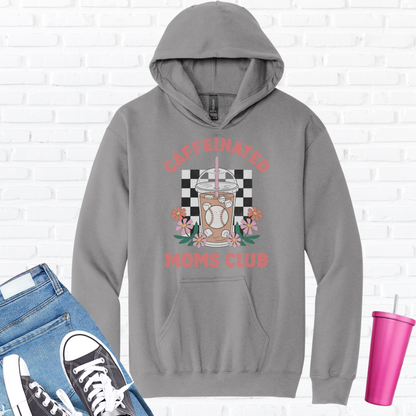 Caffeinated Moms Baseball Club Hoodie