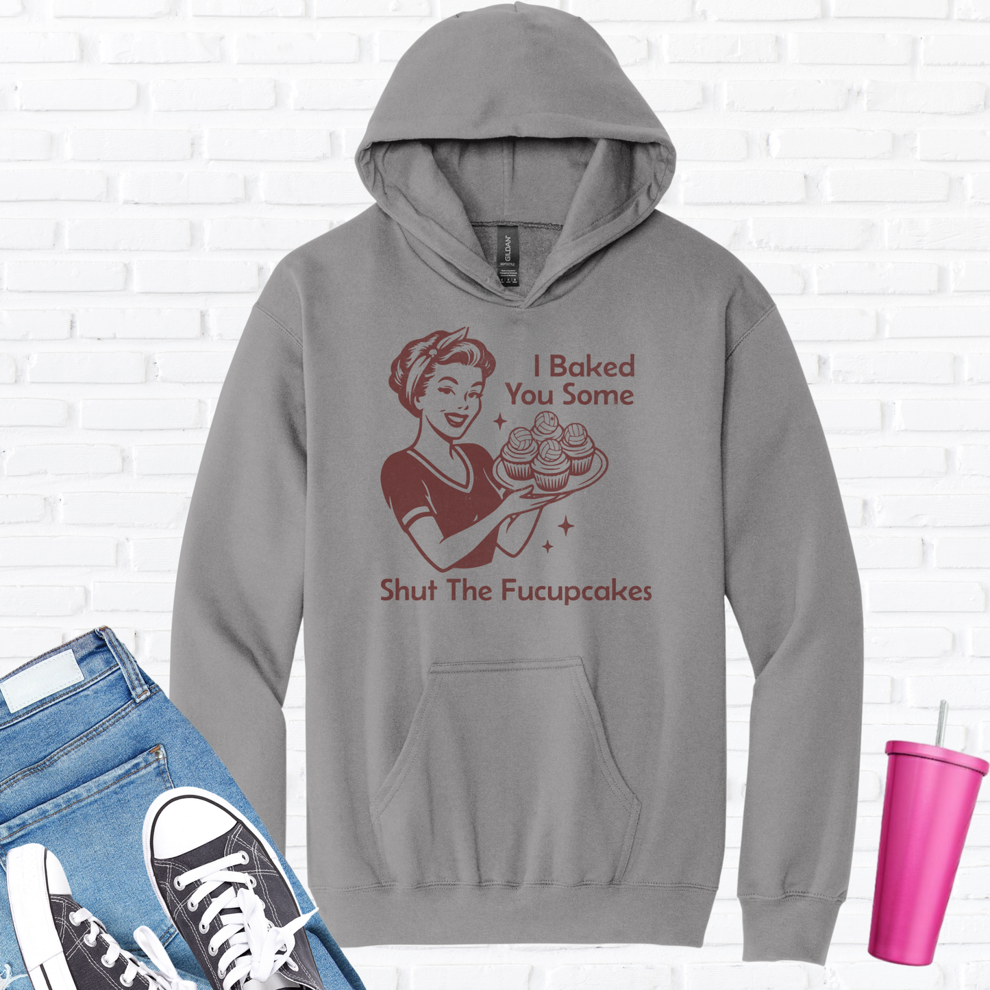 I Baked You Some Volleyball Cupcakes Hoodie