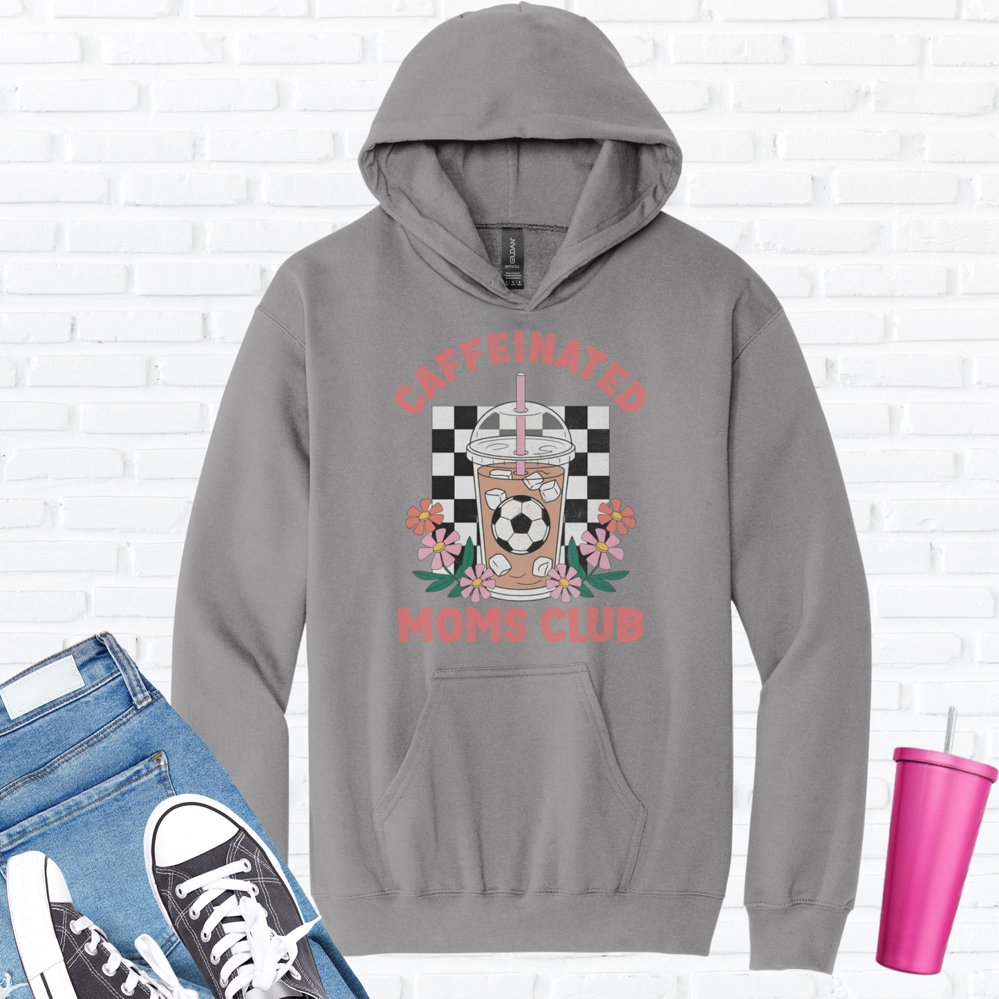 Caffeinated Moms Soccer Club Hoodie